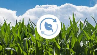 田野照，上面有永續採購的圖示